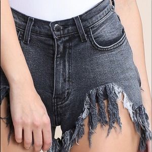 Grey stone distressed shorts NEW